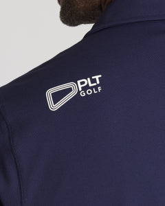 Navy || After Hour Polo - Close Up Shoulder