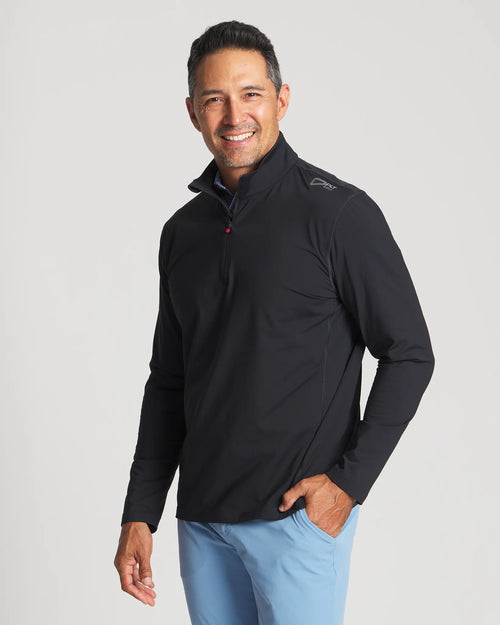 Black || Straits Q Zip Front