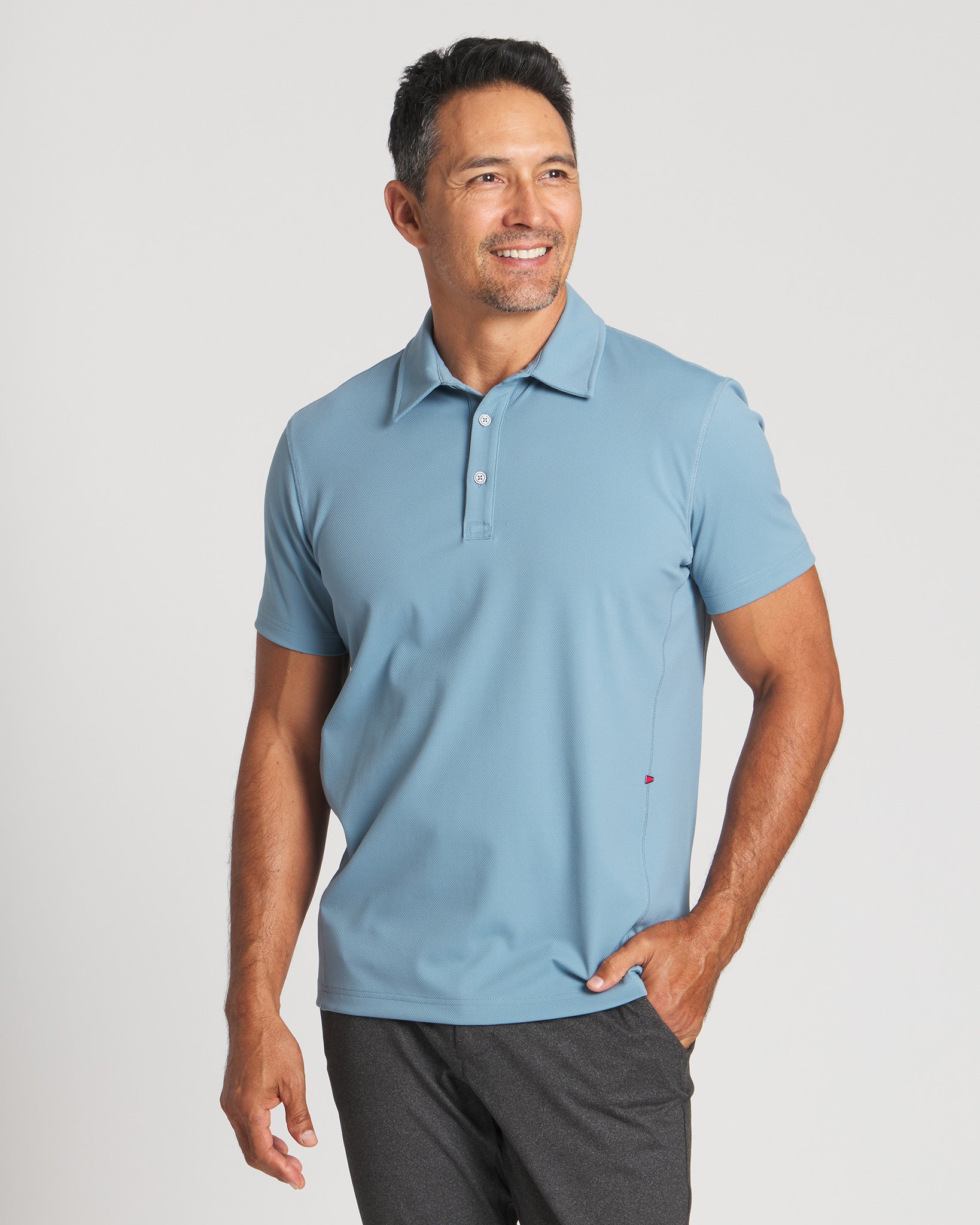 Steel Blue || After Hour Polo - Front