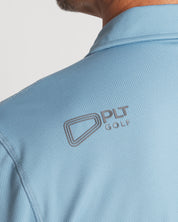 Steel Blue || After Hour Polo - Close Up Shoulder