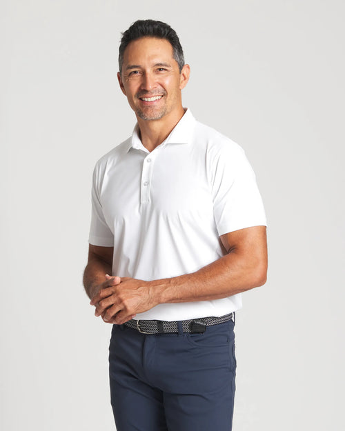 White || Dunes Polo Front