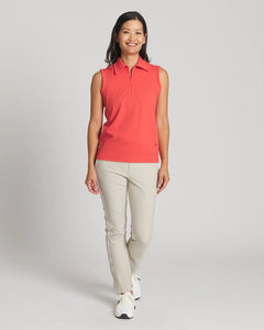 Bittersweet || Erin Sleeveless Polo Front