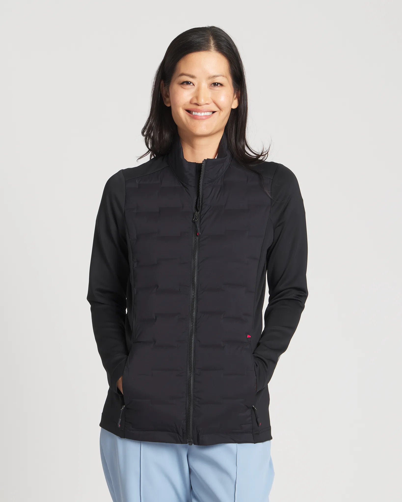 Black || Harrington Jacket Front