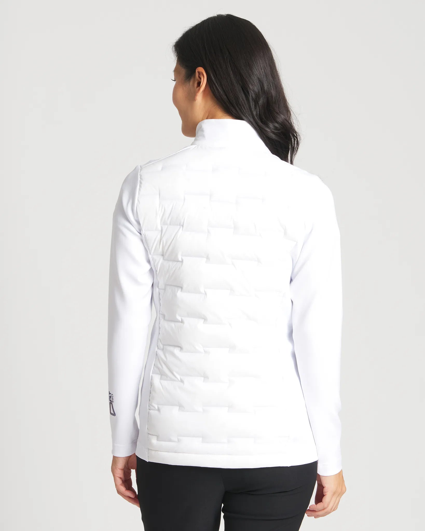 White || Harrington Jacket Back
