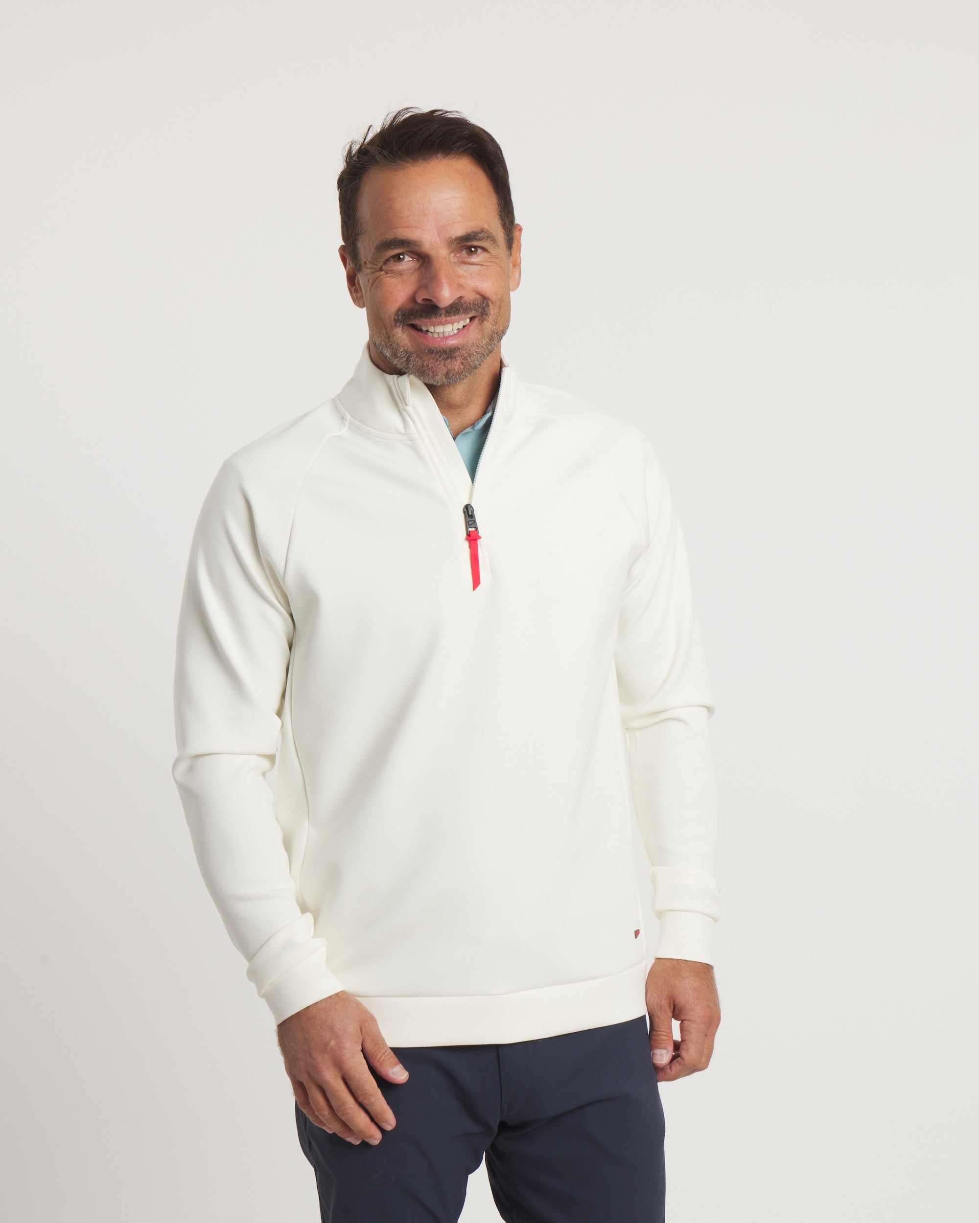 バーバリーゴルフ ジップアップ 撥水 ナイロン ジャケット アイボリー LL Lacalle 1/4 Zip – PLTgolf