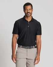 Black || Pebble Polo Front
