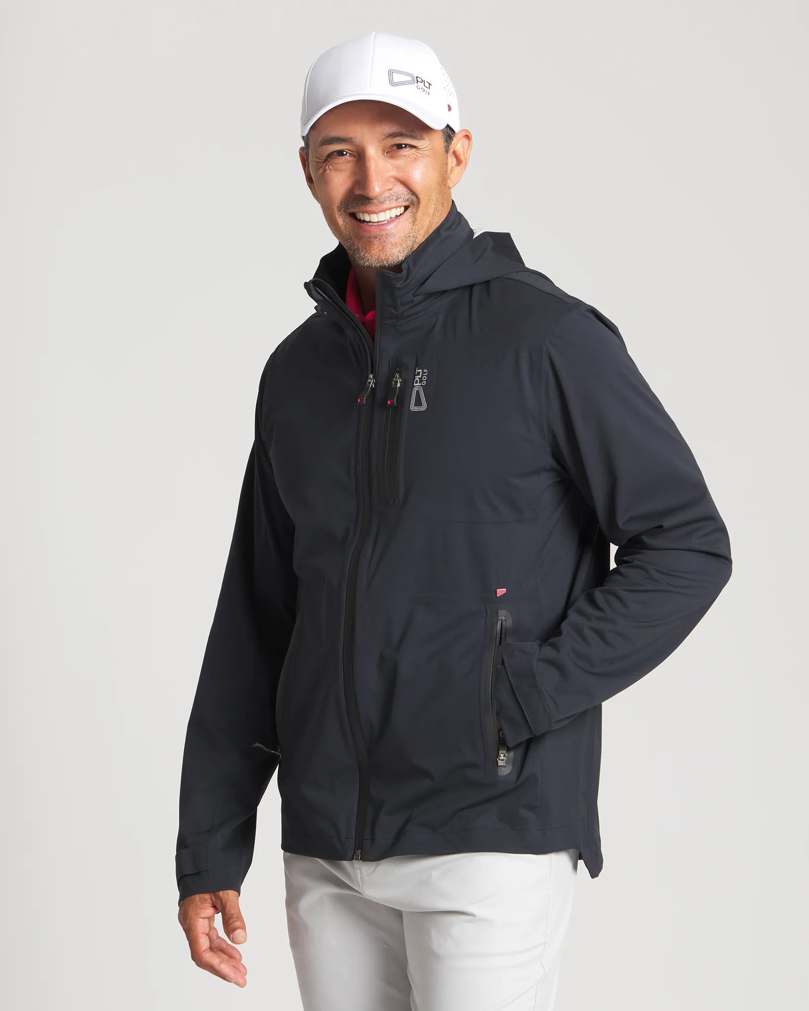 Black || Trails Rain Jacket Front