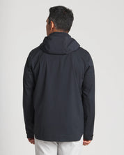 Black || Trails Rain Jacket Back